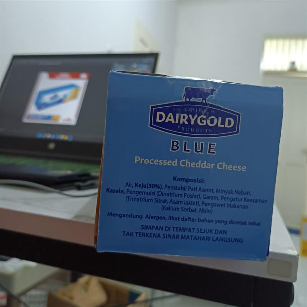 Keju / Cheese Cheddar DairyGold / Dairy Gold Blue 2 KG Keju Parut Enak Halal