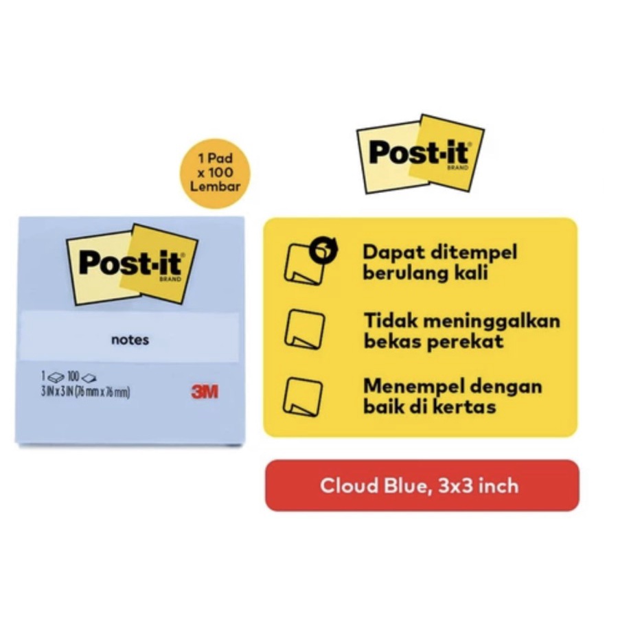 

Sticky notes - 3M Post-it - 654-AC / Post it 654AC