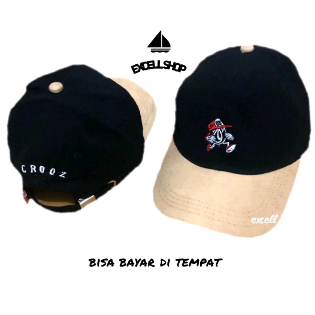 Terpopuler Topi Baseball CROOZ Distro Original Premium Clip Besi Berkualitas Hats Caps Trendy Terlaris Real Pict COD