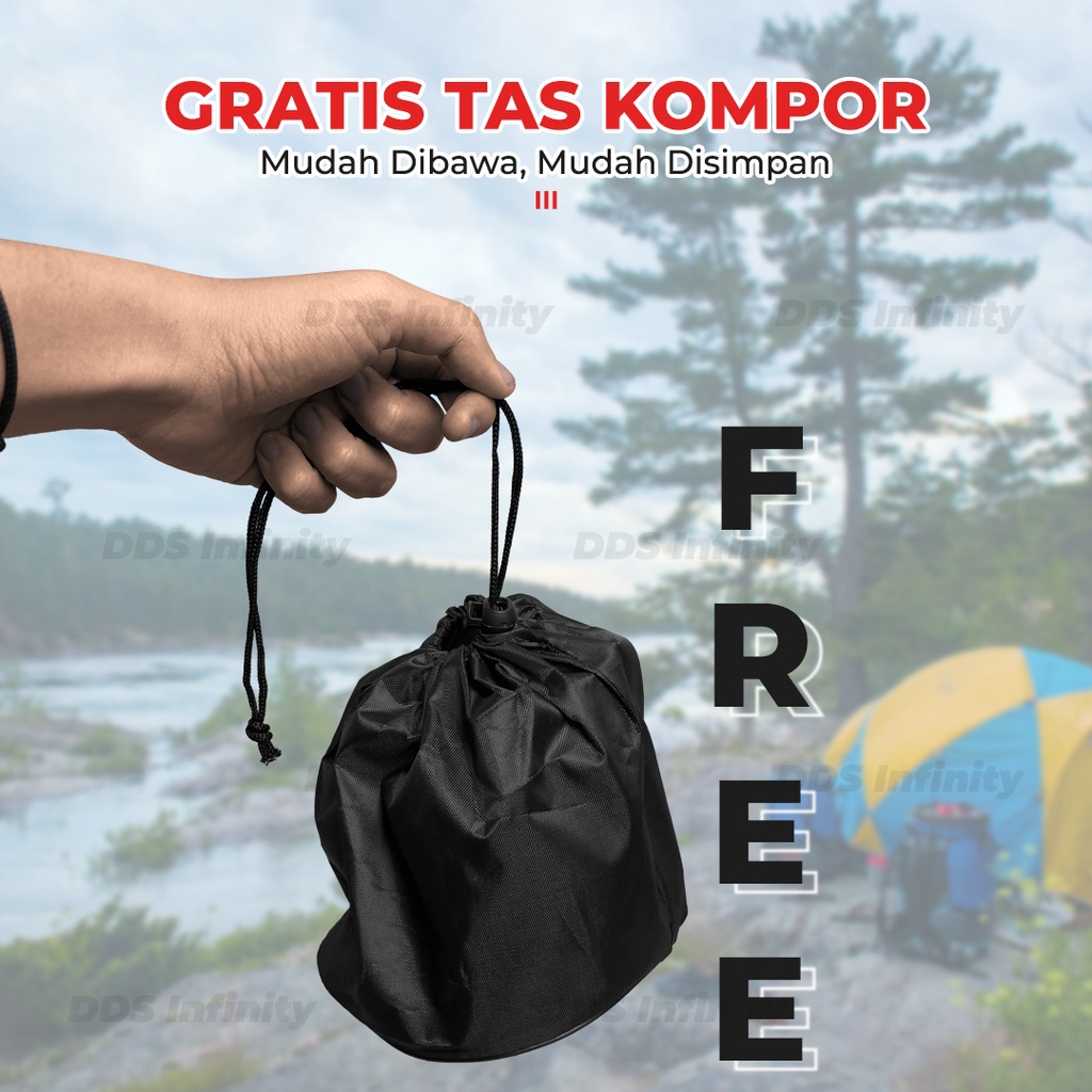 Kompor Camping Gas Kotak Mini Portable Stove Gas Kompor Portable