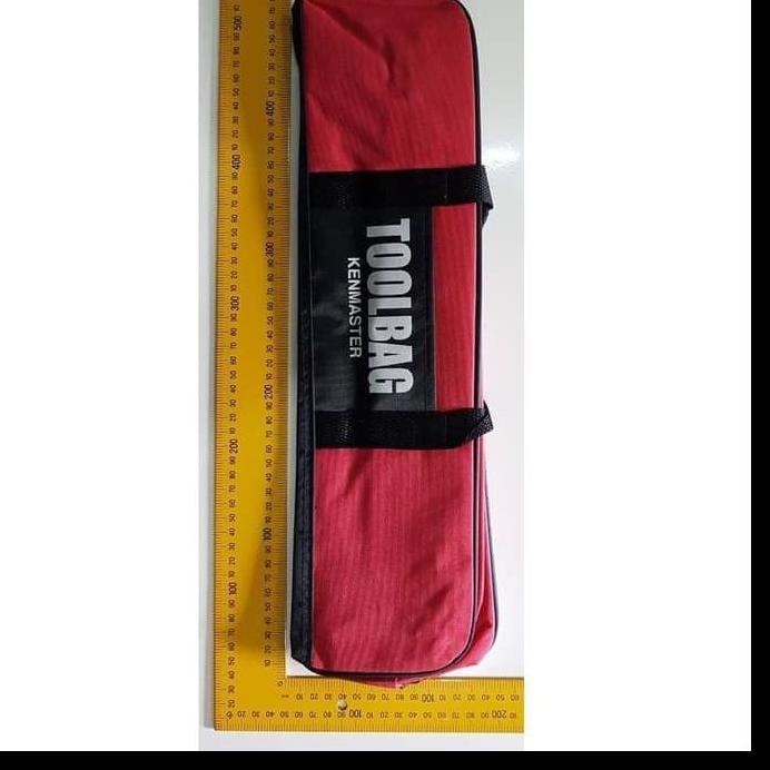 Sikat abis--MG KENMASTER TOOL BAG JUMBO BESAR TAS PERALATAN PERKAKAS KUNCI TOOLKIT TOOLBAG - MERAH