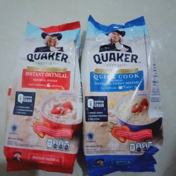 

TRXV1h1G--PROMO QUAKER OATMEAL 200 GR MAKANAN DIET SEHAT SEREAL OAT MURAH