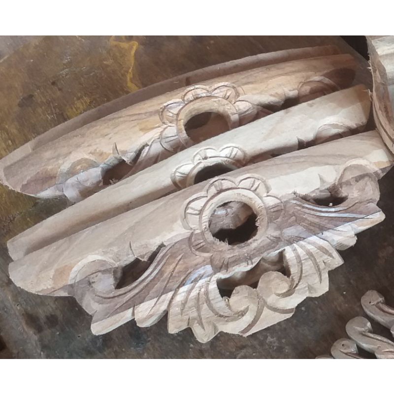 set kaki sangkar burung puter/dekuku kayu jati.