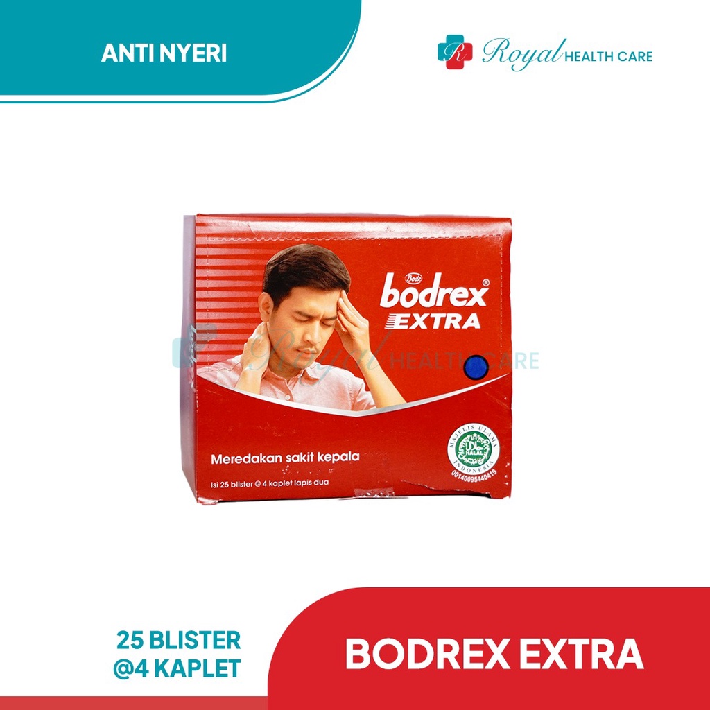 BODREX EXTRA BOX 100 TABLET Meringankan Sakit Kepala Pada Migrain