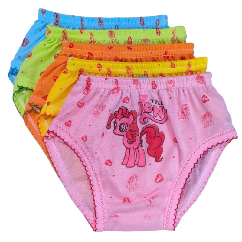 12 Pcs / 1 Lusin / Lusinan Celana Dalam Anak Perempuan Murah 3 Tahun