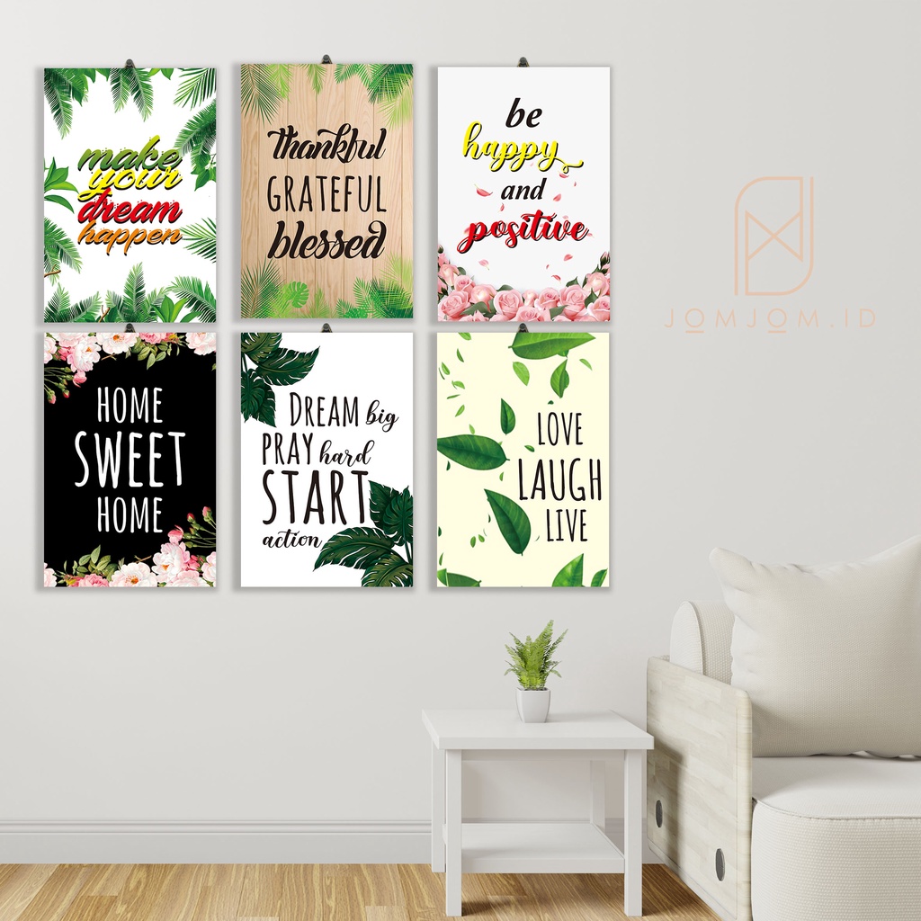 Hiasan Dinding poster kayu, Pajangan kamar dekorasi dinding aesthetic Wall Decoration lukisan Quotes