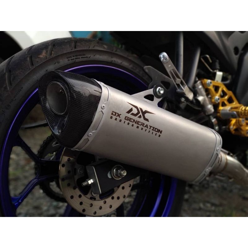 Knalpot Racing DX Generation tipe RvR Long Stainless Fullsistem Aerox Nmax PCX CBR150 GSX R15 CBR250