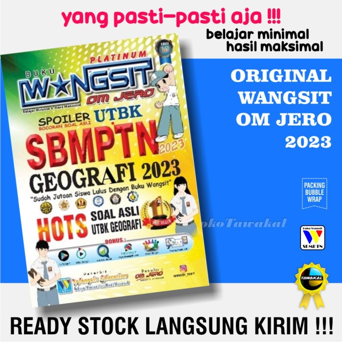 

✨COD✨ Buku Wangsit UTBK SBMPTN GEOGRAFI Platinum