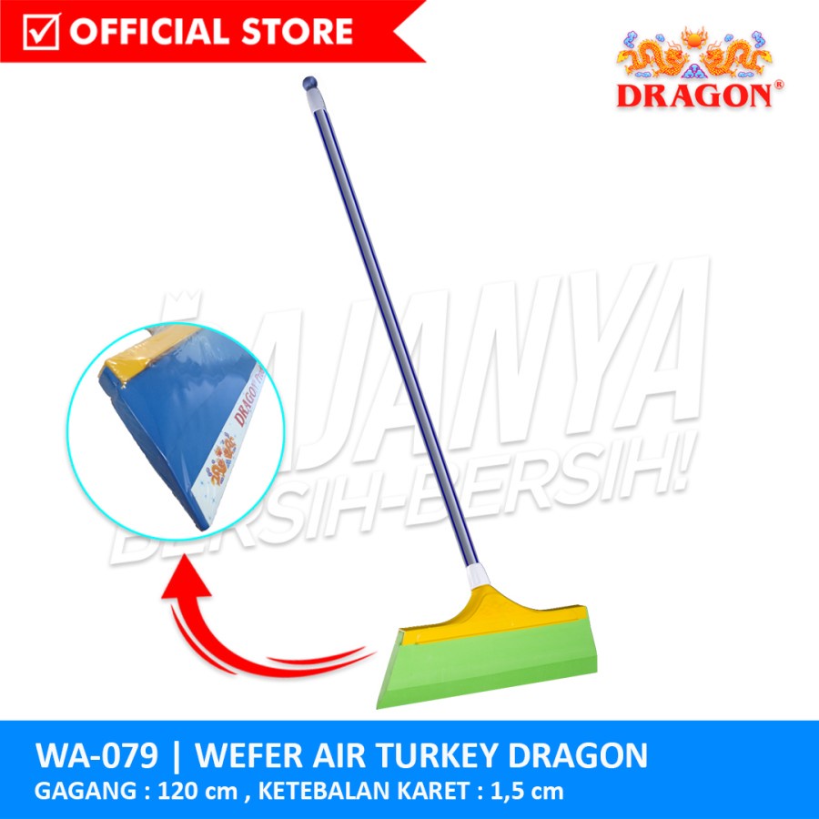 Karet air dragon wa 079 - pel dorong bahan karet - dorongan air gagang