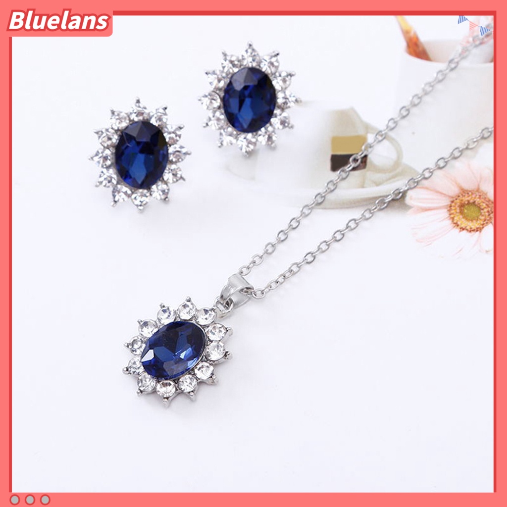 Bluelans Jewelry Set Elegant Skin-friendly Alloy Fashion Earrings Jewelry Set