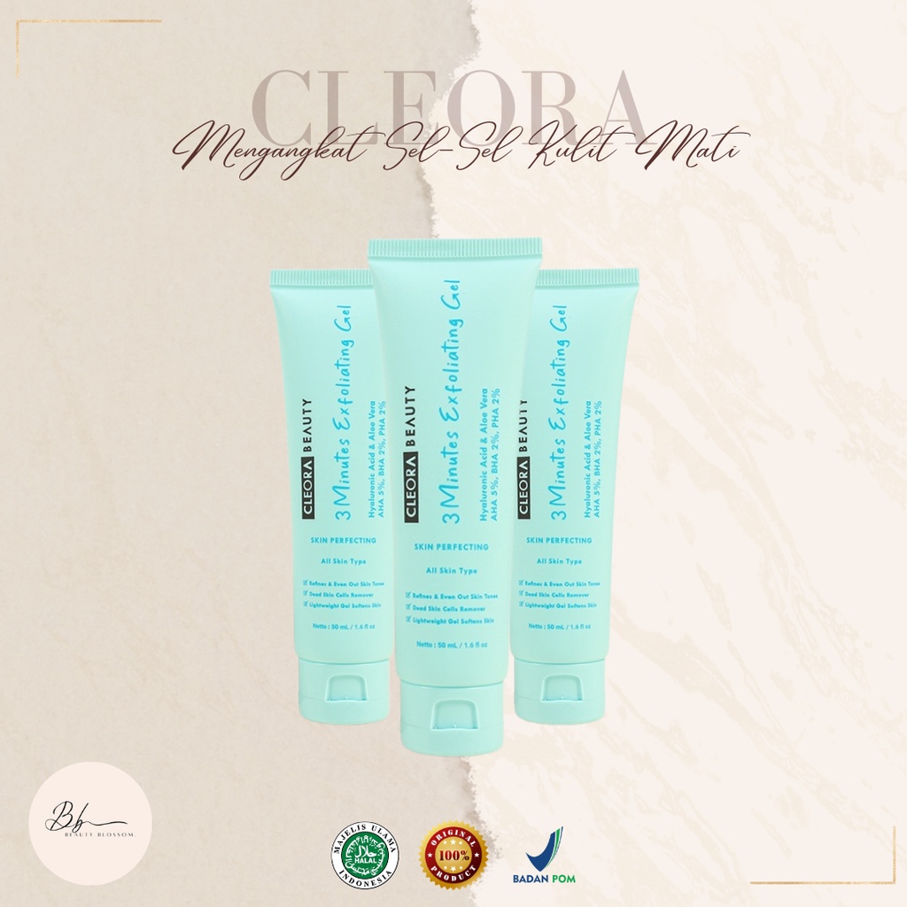 Jual CLEORA 3 Minutes Exfoliating Gel (100 ORIGINAL & BPOM) Shopee