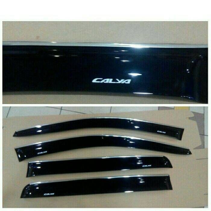 [BAYAR DIRUMAH] Talang Air Calya List Chrome / Perlengkapan Variasi Mobil Murah / Aksesoris Eksterio