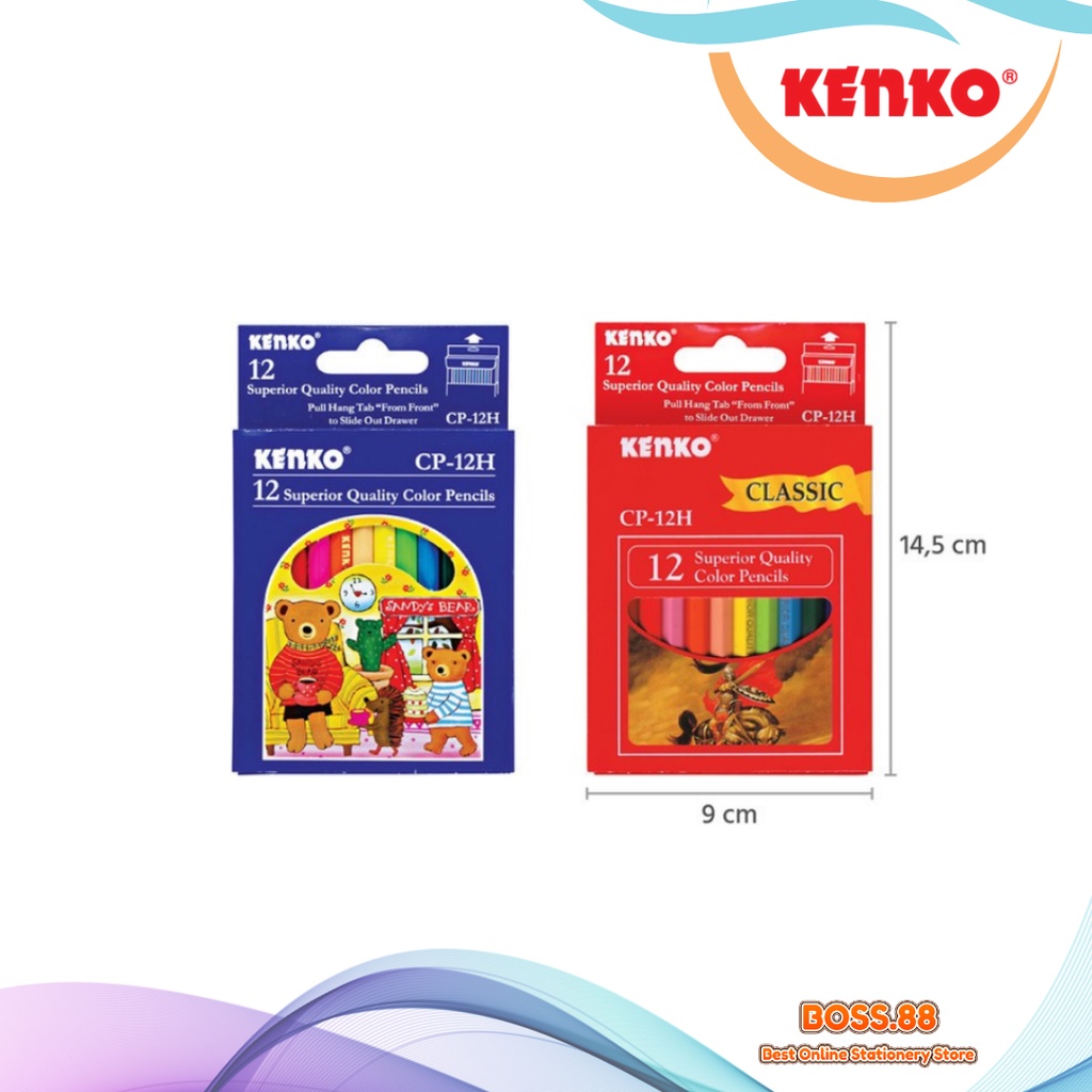 

PENSIL 12 COLORS PENDEK KENKO
