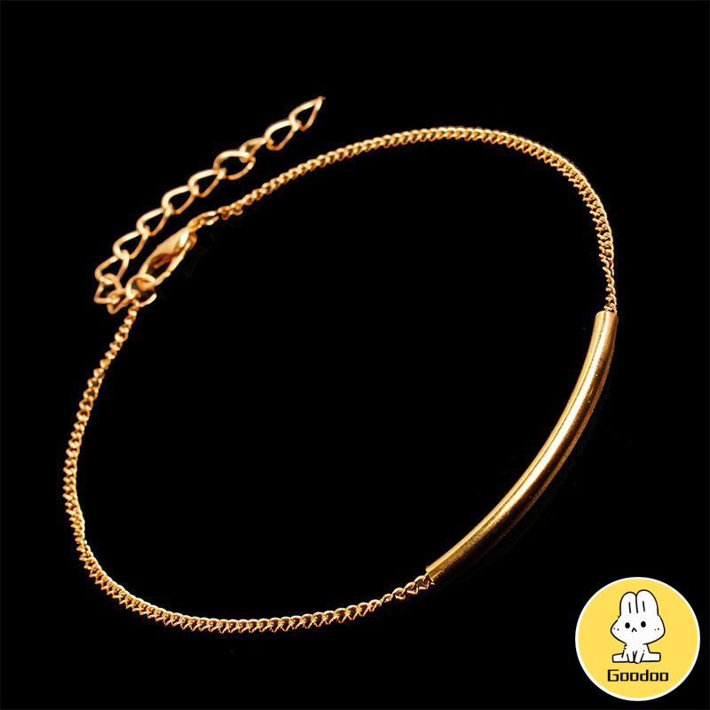 Vintage Fashion Metal U Tube Anklet Beach Summer Alloy Anklet -Doo