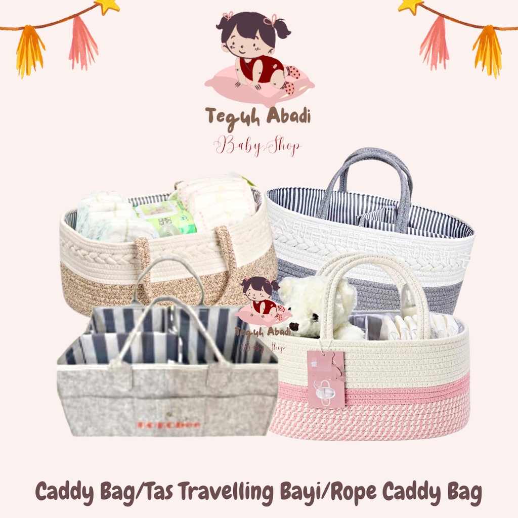 [TA] Caddy Bag / Baby Diaper Bag / Rope Caddy Bag / TAS BAYI Caddy