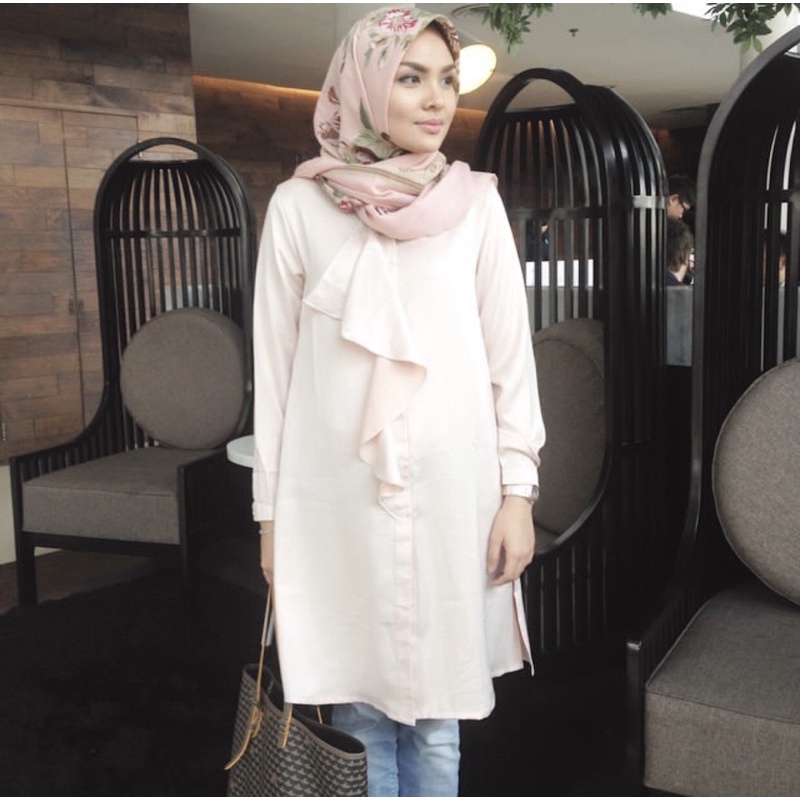 Preloved Ida Royani Scarf Shabby Pink