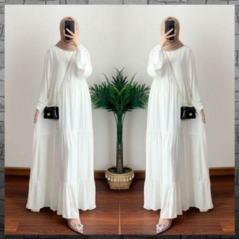 Dress Hanum Wanita Terbaru Model Trendy dan Elegan/ Ukuran Jumbo XXL