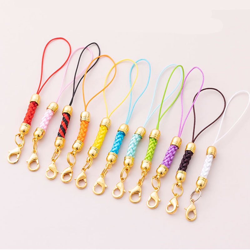 1pc Tali Lanyard Gantungan Kunci Bahan Polyester Handmade DIY