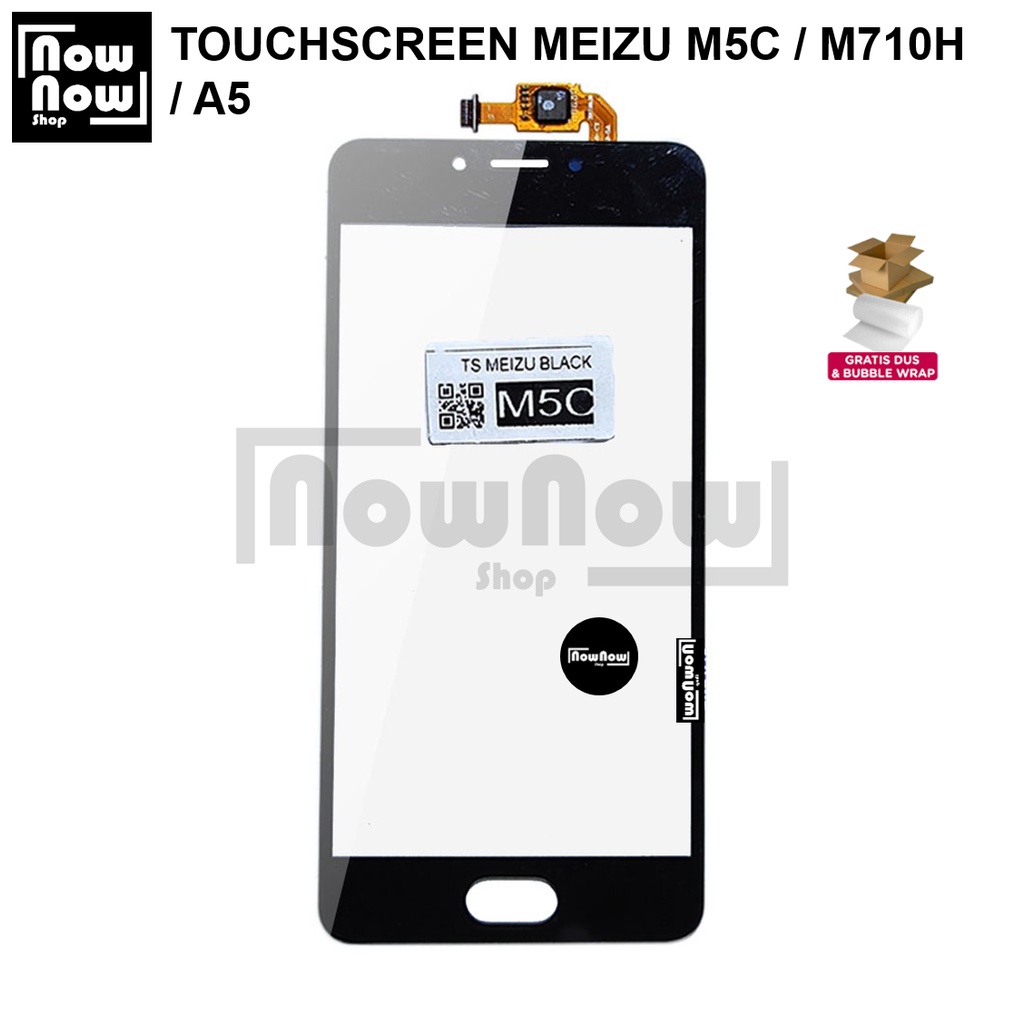 TOUCHSCREEN TS LAYAR SENTUH TC MEIZU M5C / M710H / A5 TOUCH SCREEN KACA LCD KACA LAYAR DEPAN