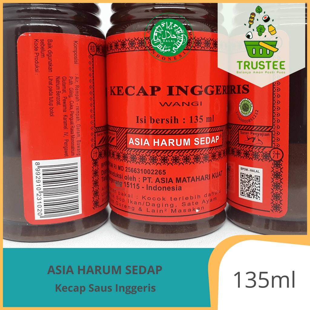 Asia Harum Sedap Kecap Saus Inggris / Inggeris Wangi Halal 135ml