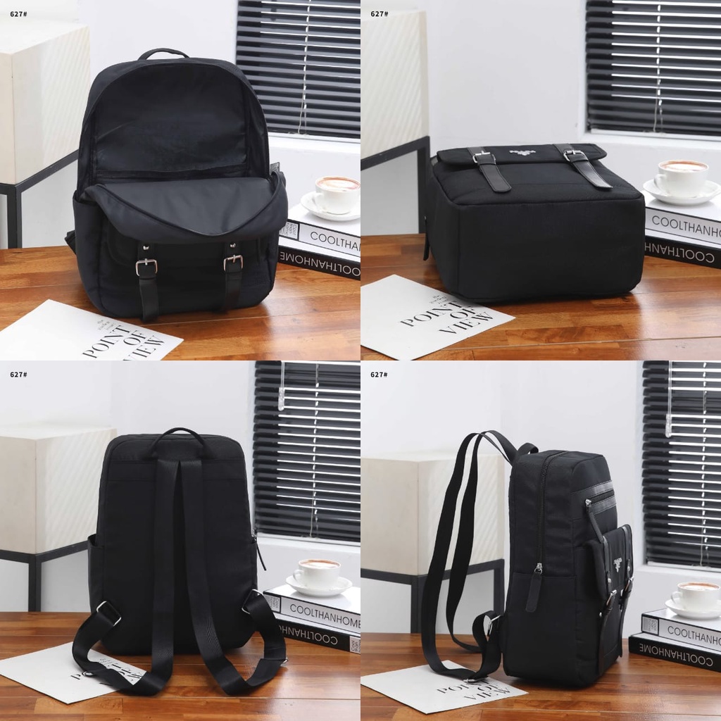 PRD Backpack Multy Fungsi Canvas Silver Hardware R611 R612 R626 R627