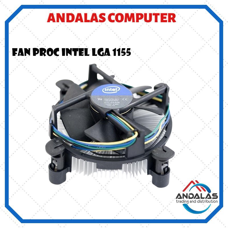 Fan Processor LGA 1155/1151/1150/1200 Standart Original Baru