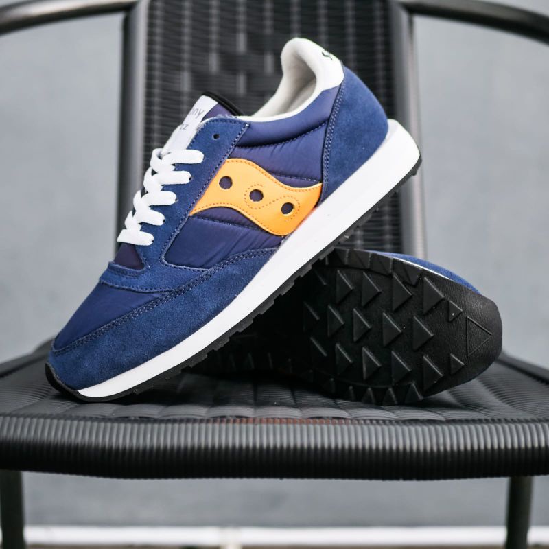 SEPATU PRIA ORIGINAL SAUCONY JAZZ VINTAGE NAVY ORANGE