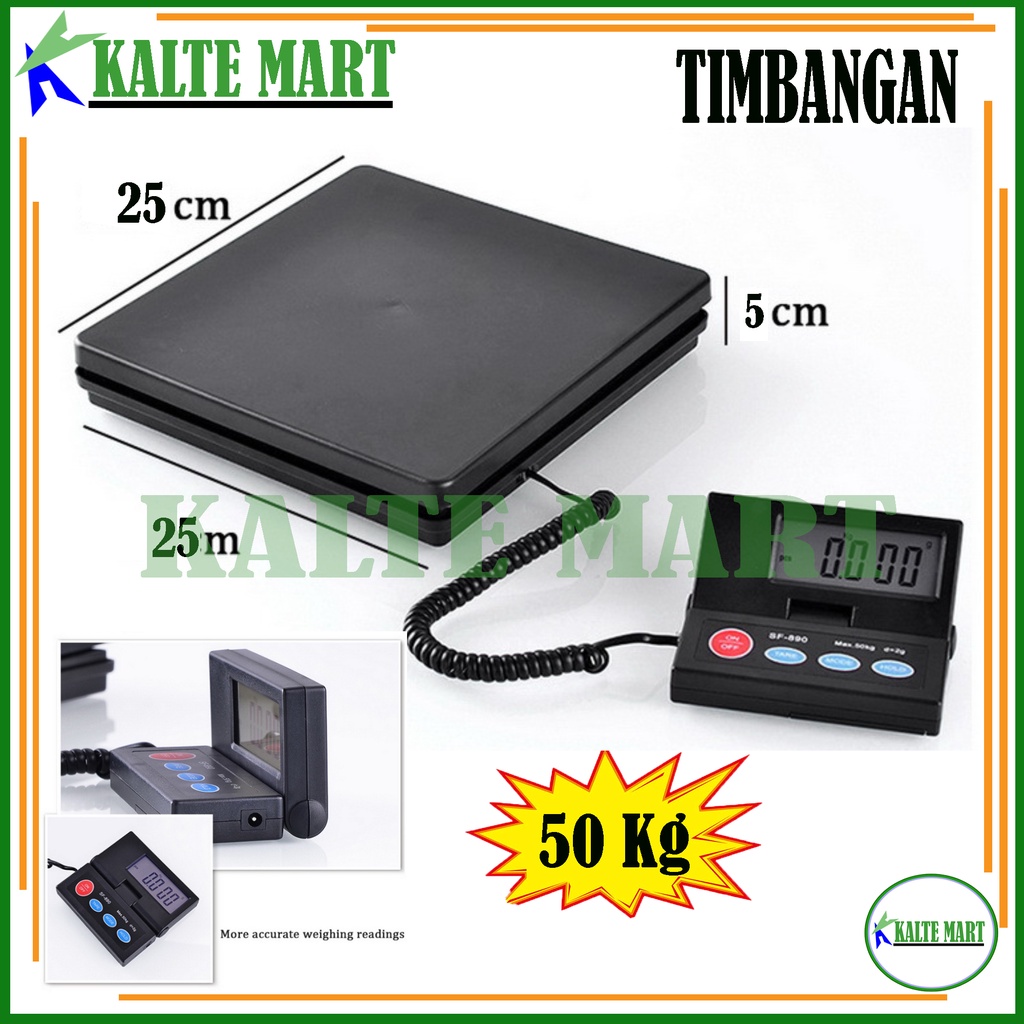 Timbangan Digital 50kg 1gram Timbangan Laundry Timbangan Buah dan Sayuran Timbangan Counter Timbangan Barang Paket
