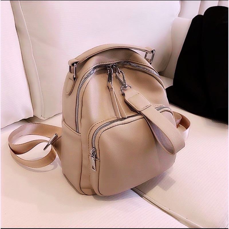 Tas Ransel Wanita Import 3885-Khaki