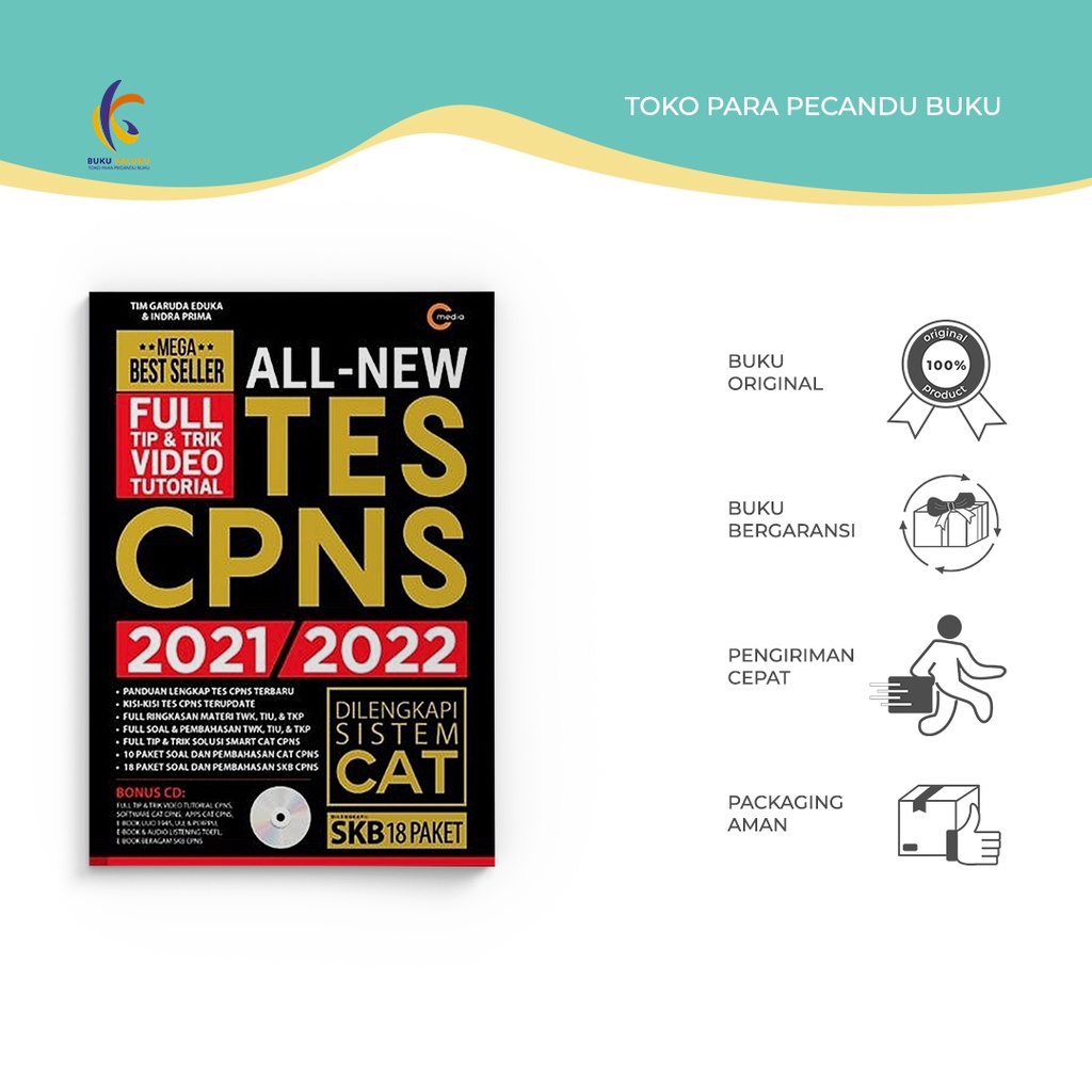 Buku CPNS - All New Tes CPNS 2021/2022 - Tim Garuda Eduka - CMedia - Bukukaluku