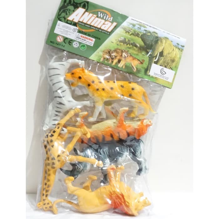 Sale Mainan Binatang Karet Besar Wild Animal (6 Binatang) Bergaransi