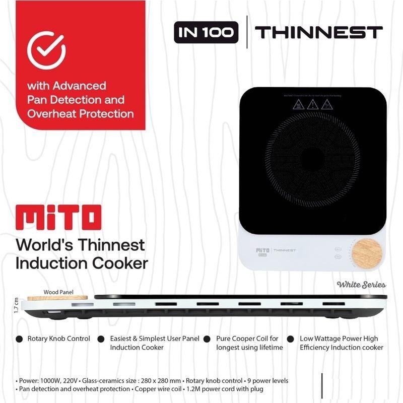 Mito Thinnest Induction Cooker IN100 Kompor Induksi IN 100