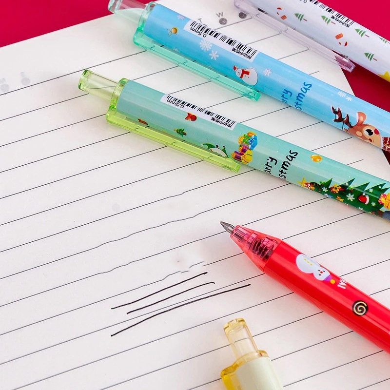 Pulpen Dengan Hiasan Sinterklas Untuk Sekolah / Kantor