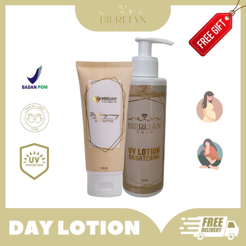 Bierlian Body Butter & Body Serum BPOM / Hand Body (HB) Siang / Body whitening day lotion