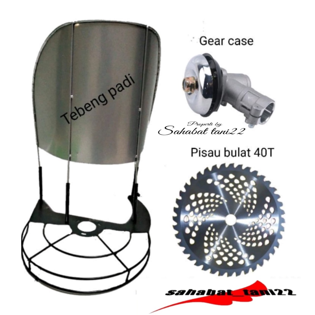 ALLS alat panen padi tebeng mesin potong padi alat mesin potong padi tudung panen padi + pisau +