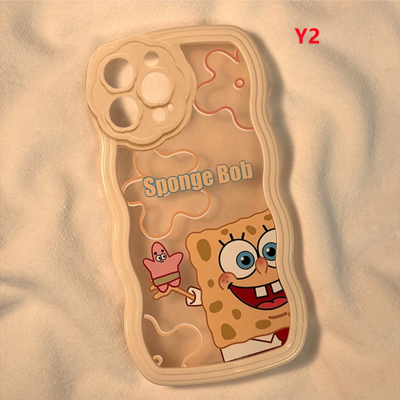 Soft Case TPU Motif Spongebob Untuk IPhone 7 8 Plus 11 12 13 11 Pro MAX 6 6s 14 Plus XR 14 Pro MAX X XS MAX SE 2020