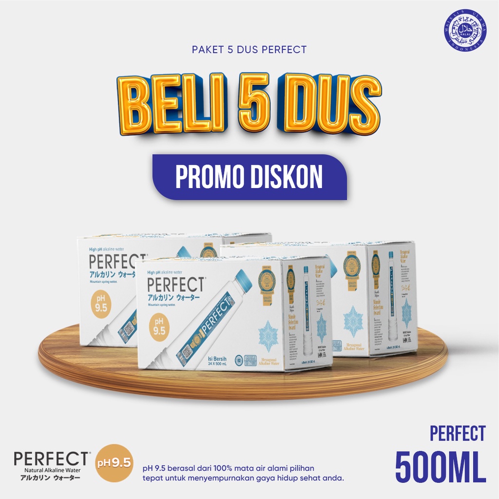 

PERFECT ALKALINE 500ml Pembelian Minimal 5 karton