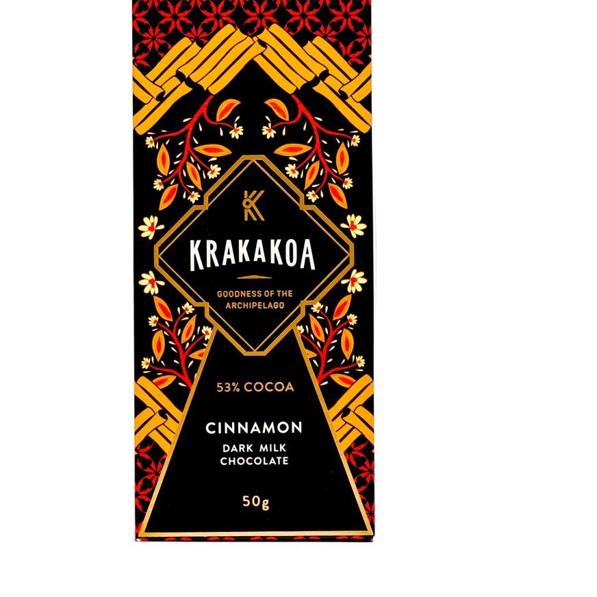 

Terlaris Krakakoa Flavoured Dark Milk Chocolate, Cinnamon !!