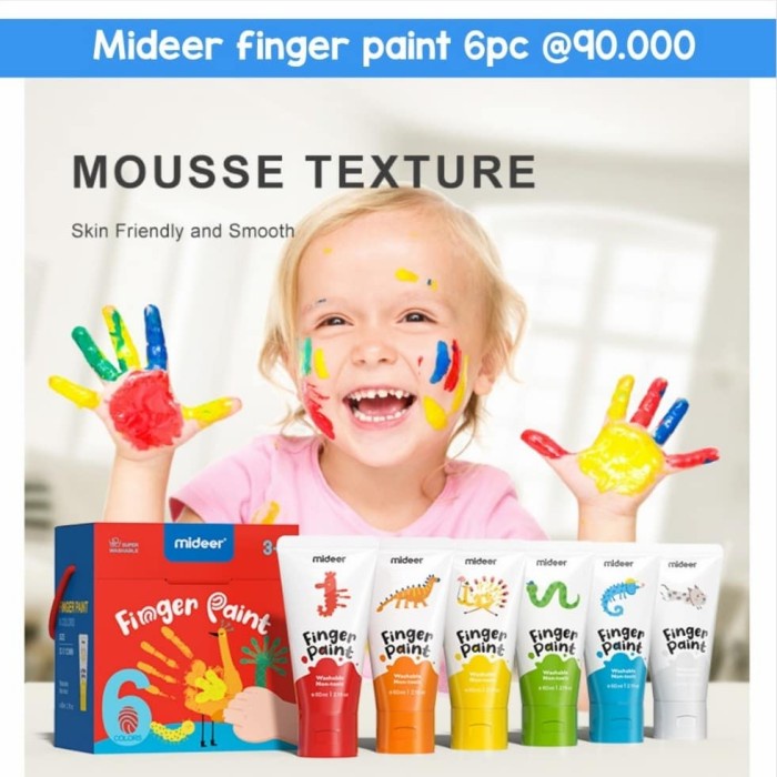 

Dijual Mideer Finger Paint Washable Non Toxic Trendi