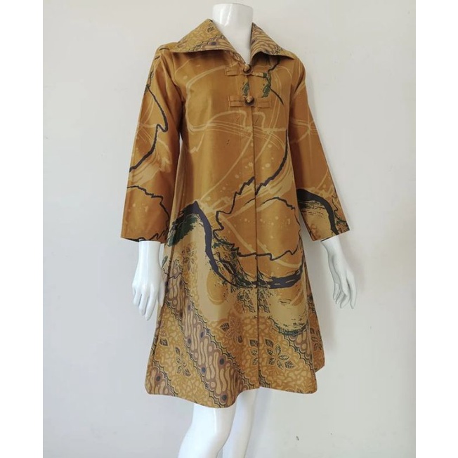 10 Motif tunik batik sragen full furing / batik sragen / batik solo / dress batik / tunik batik / ga