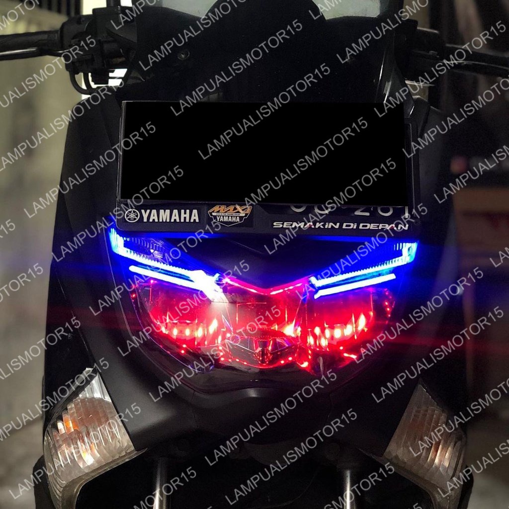 TERBARU Lampu Alis Nmax Old Bonus Devil Eye Sepaket Lampu Alis Drl Led Bonus Devil Eyes Nmax Lampu