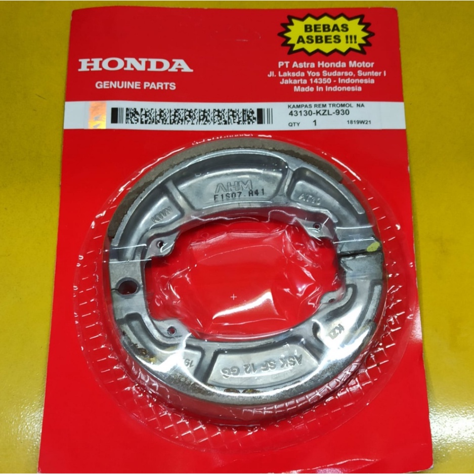 PROMO FLASH SALE ATS Kampas Rem Belakang Beat Vario Scoopy KZL