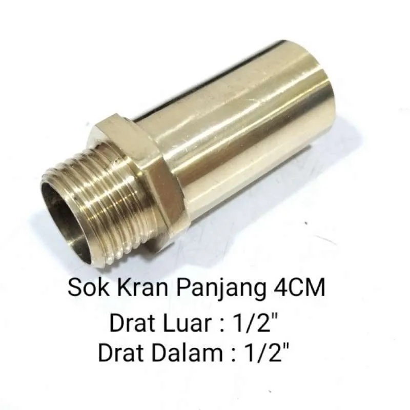 Nepel sok drat panjang / sok kran / sambungan kran stainless steel HIGH QUALITY