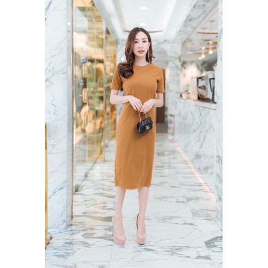 DRESS LA DRESS MODEL ROUNDNECK IMPORT BANGKOK (DRLD328)