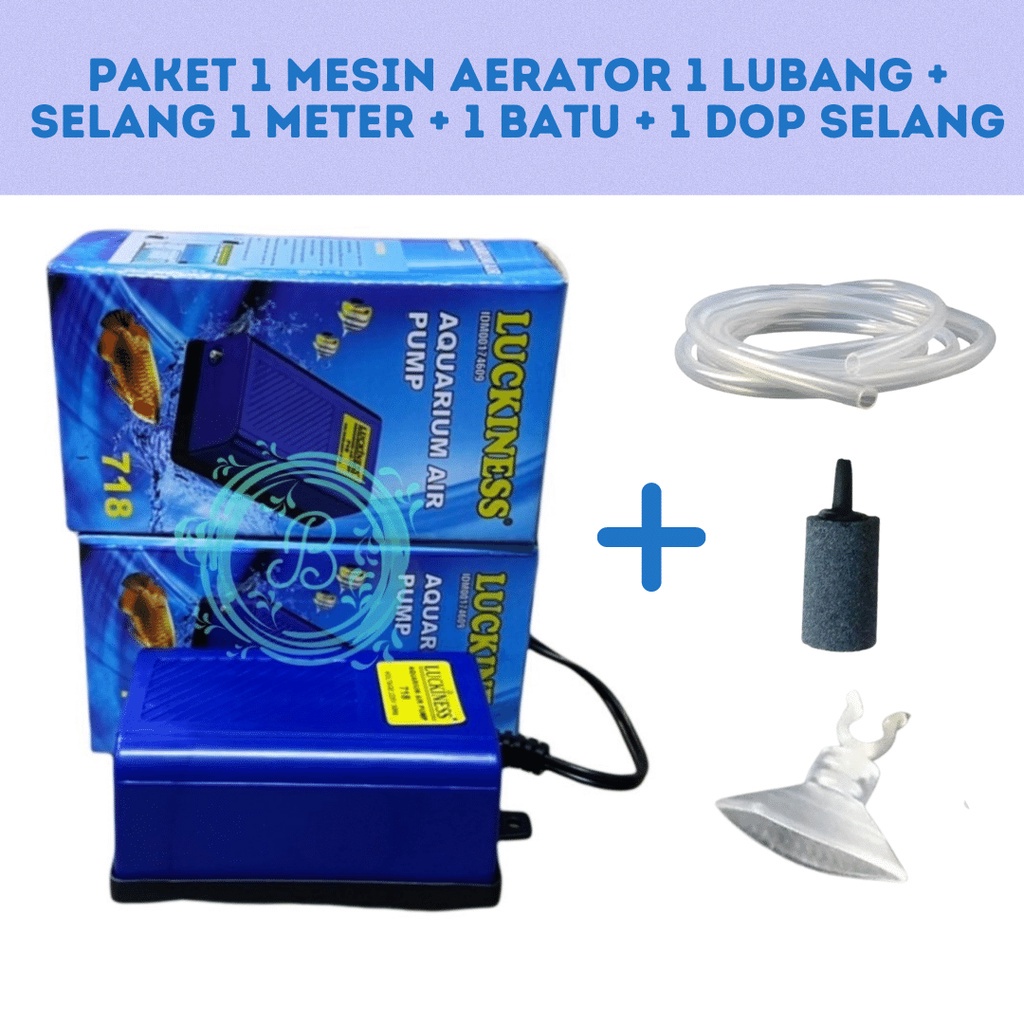 PAKET AERATOR LENGKAP 1 LUBANG Mesin Gelembung Udara