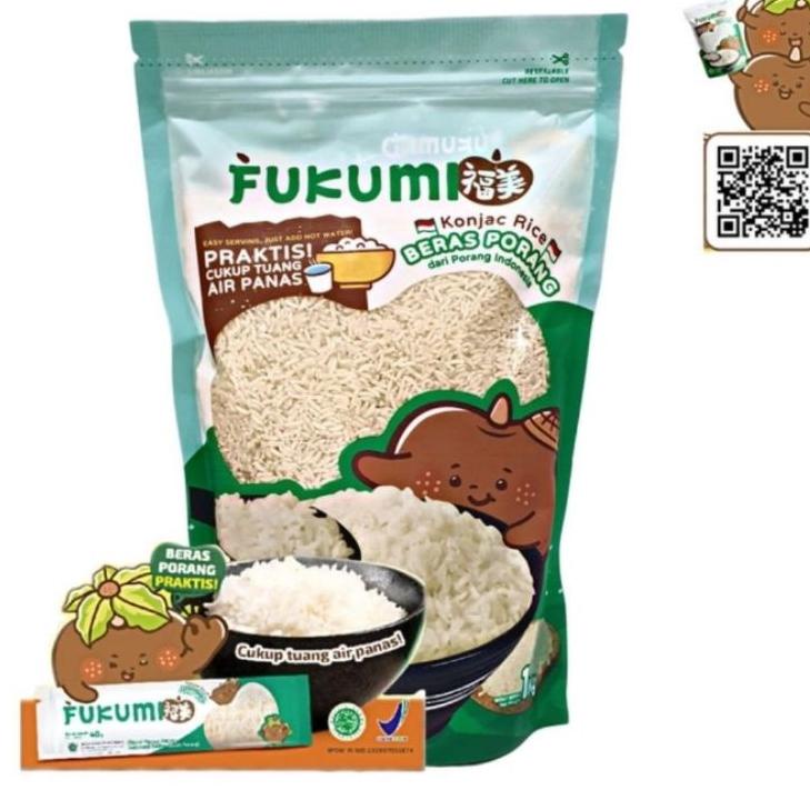 

ARTW2i2H--FUKUMI BERAS PORANG POUCH 1 KG - SHIRATAKI / KONJAC RICE