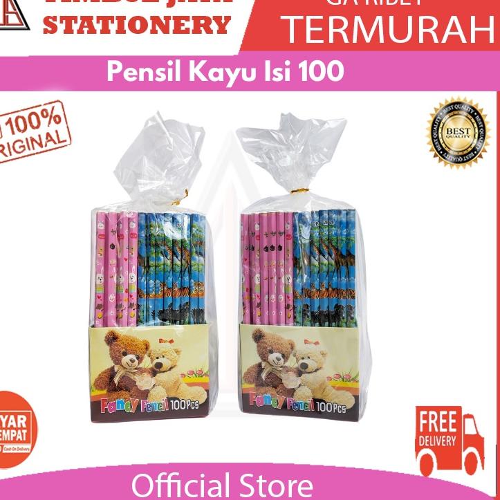 

Baru Pensil kayu alat tulis 2b fancy unik pencil isi 100pc goodie bag gift pencil 레