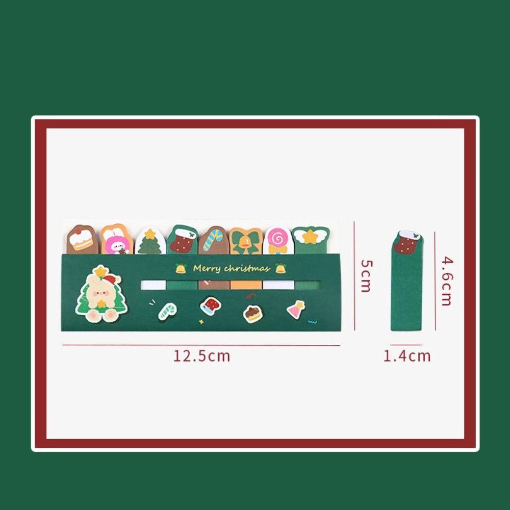 [Elegan] Tab Strip Kartun 240lembar N Kali Sticky Bookmark Christmas Series Diposting Catatan Tempel