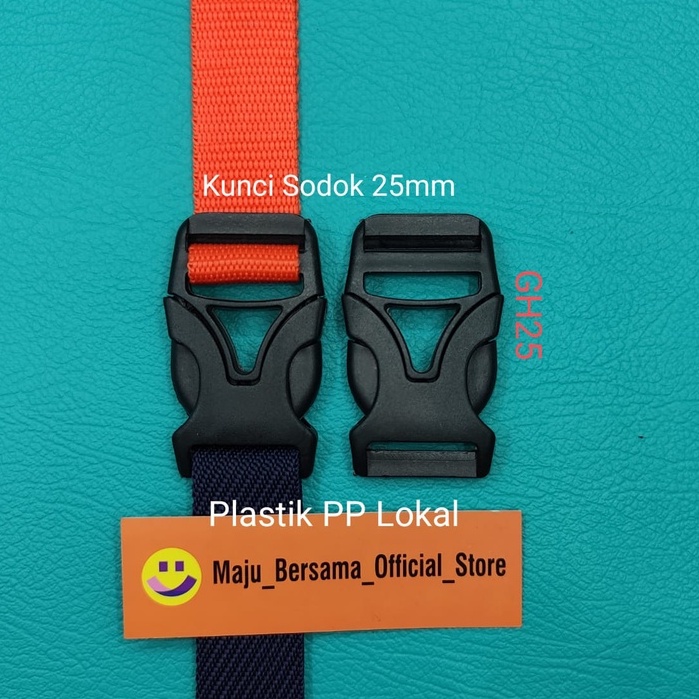 Buckle Plastik PP Lokal - Kunci Sodok 25mm isi 120 pcs - SW1