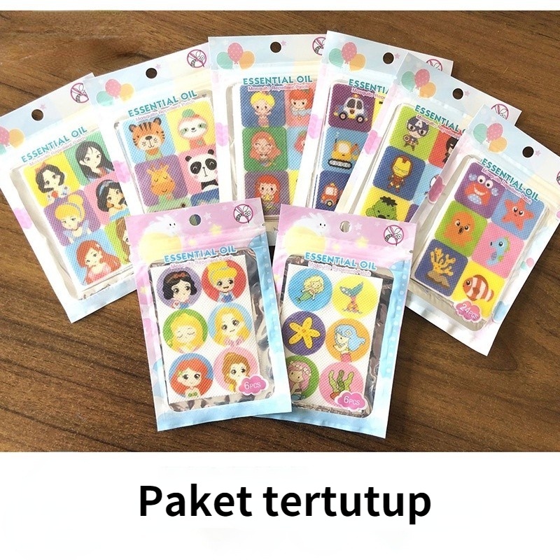 Mosquito Patch 60pcs/6pcs Combo Set Stiker Nyamuk Untuk Bayi Untuk Anak Laki-laki Dan Cewek-cewek 100% Natural  STIKER ANTI NYAMUK Mosquito Repellent Patch Mosquito Repellent Patch